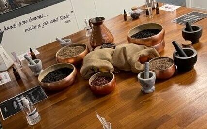 Bowls of herbs and spices - Hensol Castle Gin Making