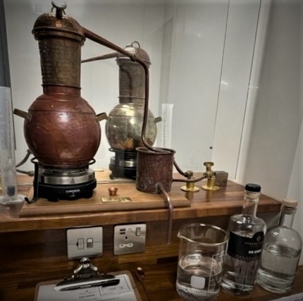 Equipment for making gin - Hensol Castle Gin Making