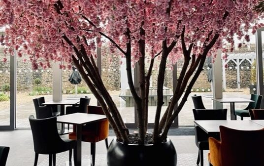 Faux Cherry Blossom Plant - Hensol Castle Gin Making