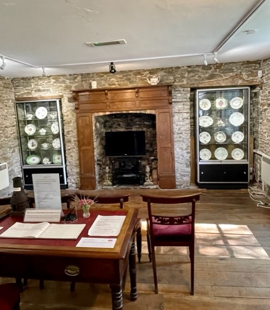 Room setting inside heritage centre Nantgarw China Works.
